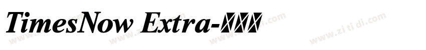TimesNow Extra字体转换